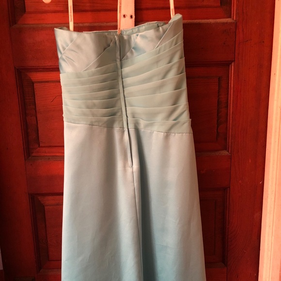 Teal David’s Bridal formal dress - Picture 4 of 7